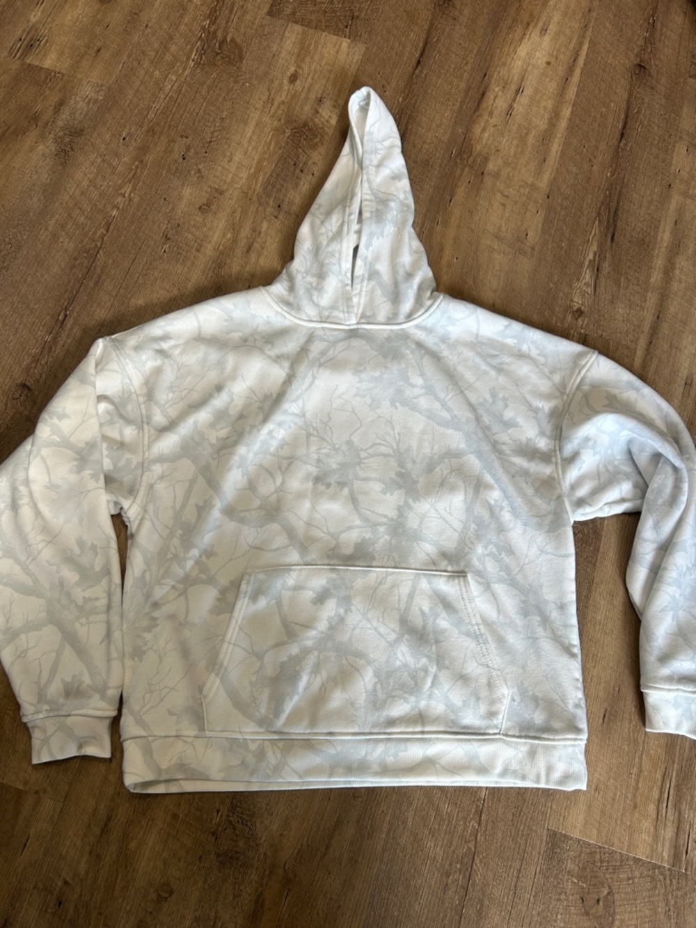 Tilly's Cream Hoodie with Subtle Pattern